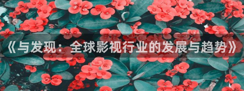 泡泡影视善良的嫂子：《与发现：全球影视行业的发展与趋势》